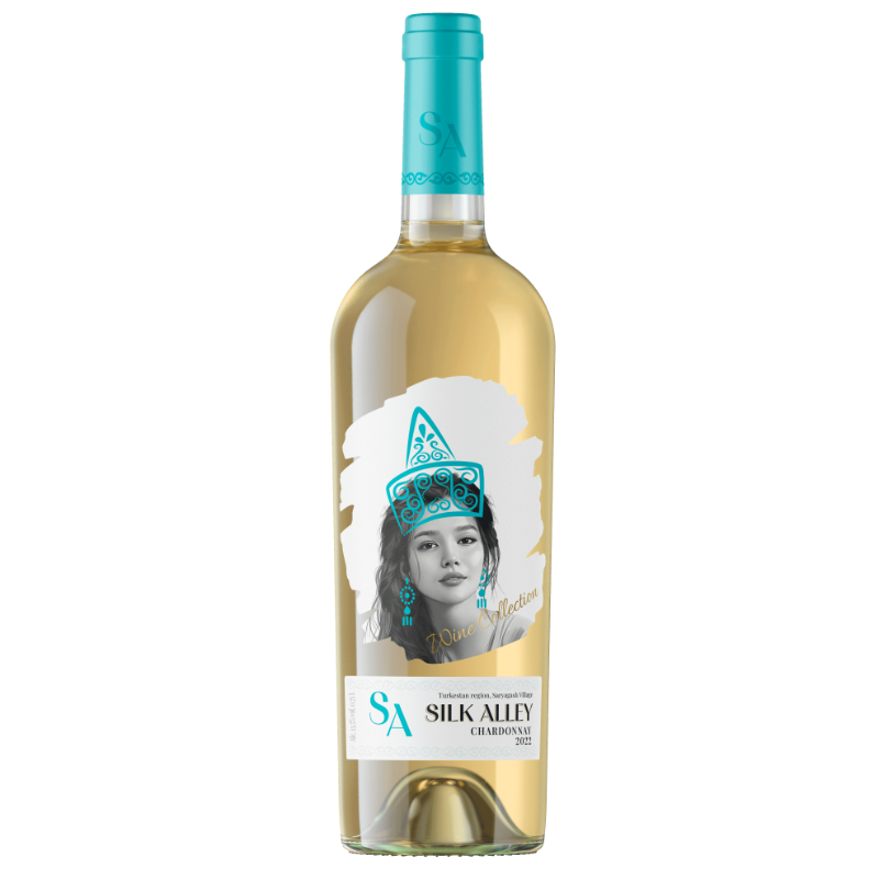 Вино Сухое Белое Silk Alley Chardonnay Dry White Wine 2022 0,75 л