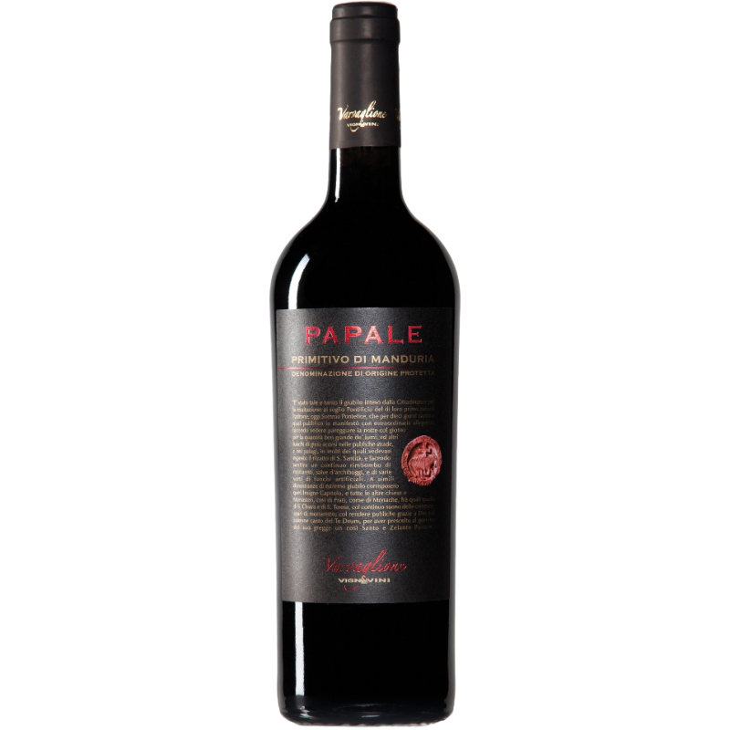 Вино красное сухое Varvaglione Papale Primitivo di Manduria 1,5 л.