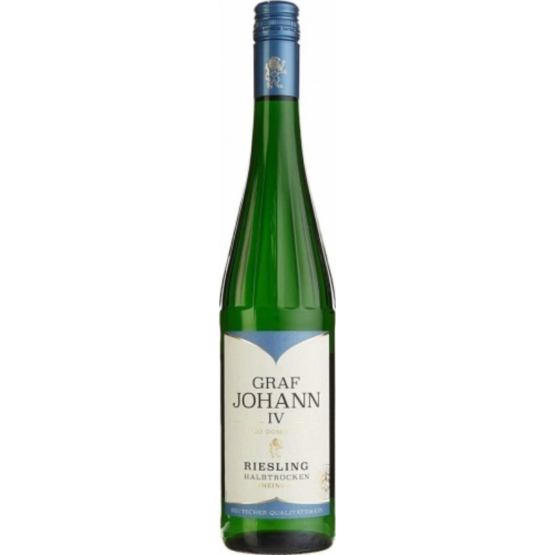 Вино полусухое белое GRAF JOHANN IV RIESLING HALBTROCKEN 0.75