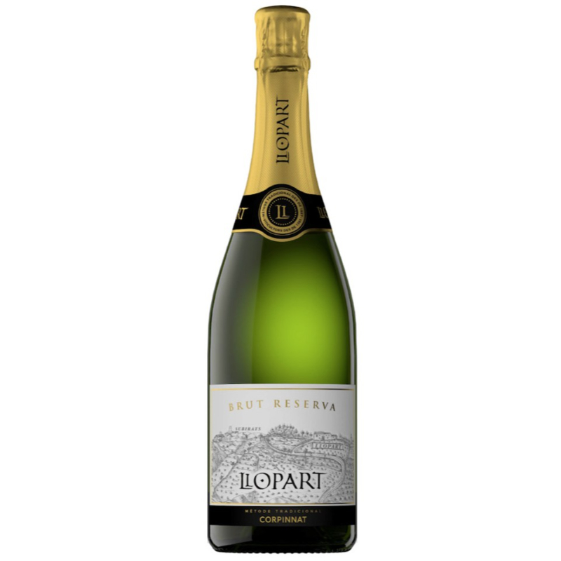 Вино белое сухое игристое Llopart Reserva Brut 0,75л.