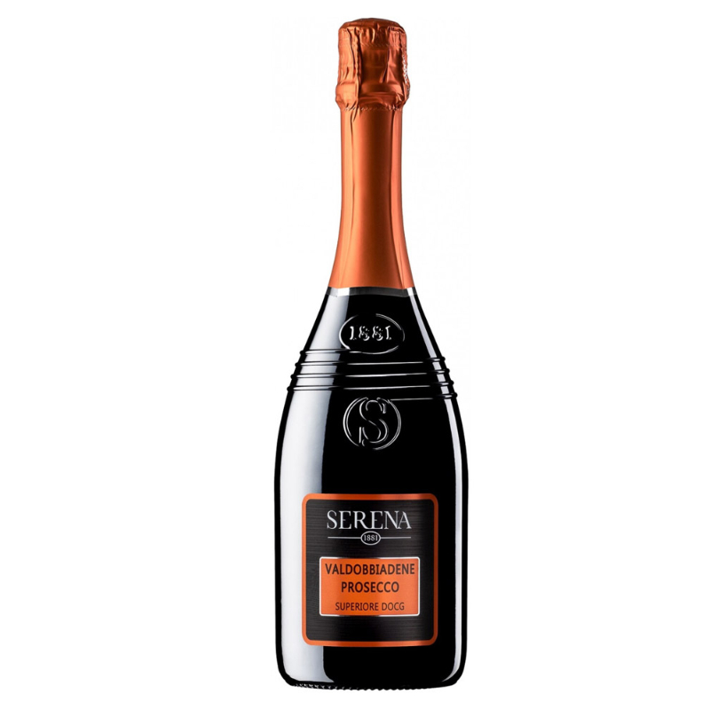 Вино игристое белое сухое Serena Prosecco Valdobbiadene Extra Dry 0,75 л.