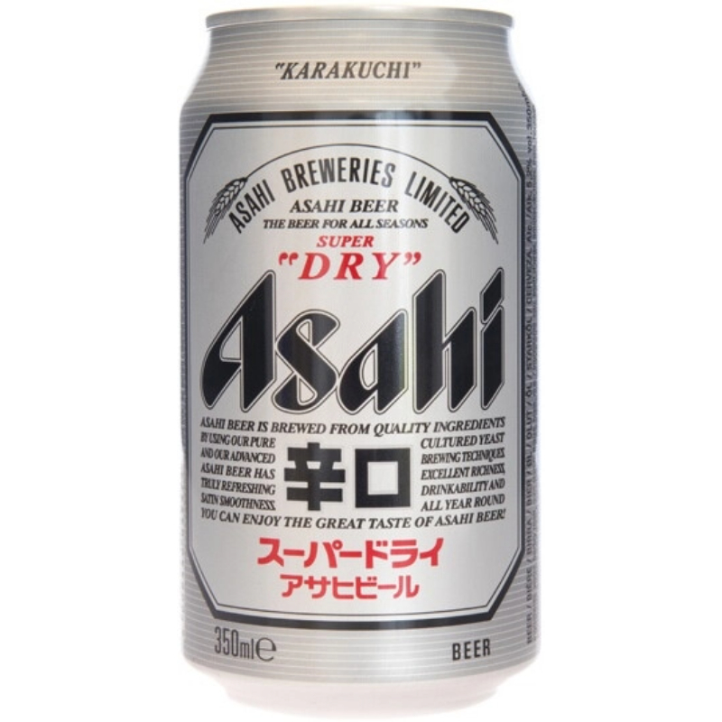 Asahi Super Dry (Асахи Супер Драй) Пиво светлое фильтр. пастериз. 0,33 ЖБ