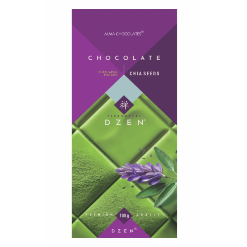 Шоколад Alma Chocolates_шоколад_Dzen_с чаем матча и чиа_упаковка (1)