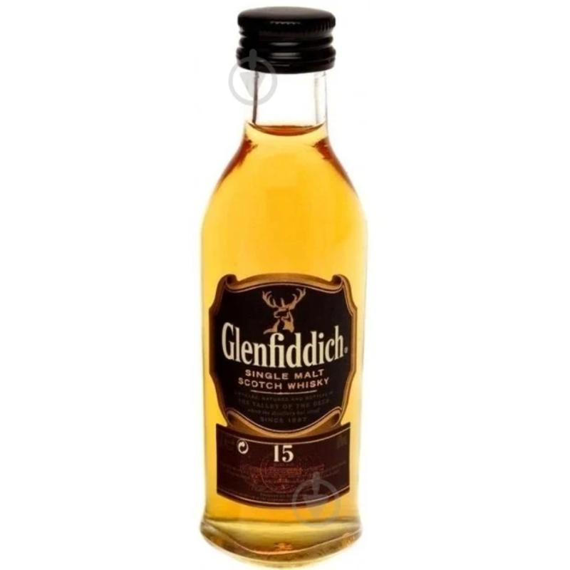 Виски односолодовый Glenfiddich 15 0,05 л.