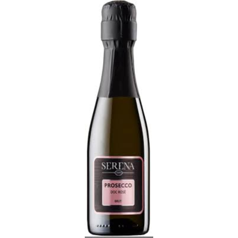 Вино игристое розовое сухое Serena Prosecco Rose Brut 0,2 л.