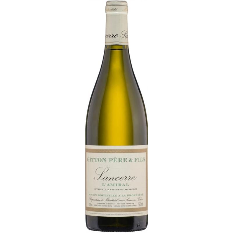 Вино белое сухое Gitton Sancerre Blanc l'Amiral 0,75л.