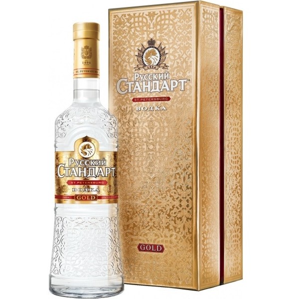 Русский Стандарт Голд водка 0,7л. в подарочной упаковке