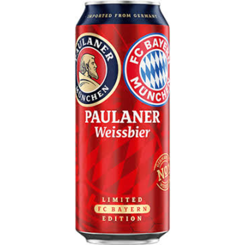 PAULANER CB Fan WEISSBIER Пиво светлое нефильтрованное пастеризованное 0,5 ЖБ