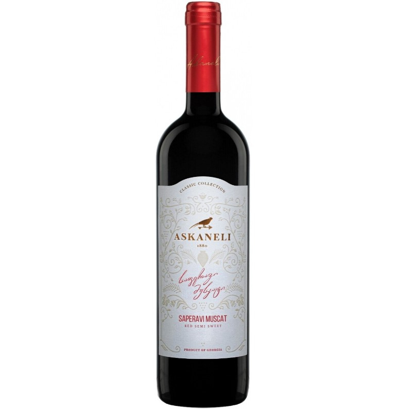 Вино красное полусладкое Саперави Мускат 0,75 л
