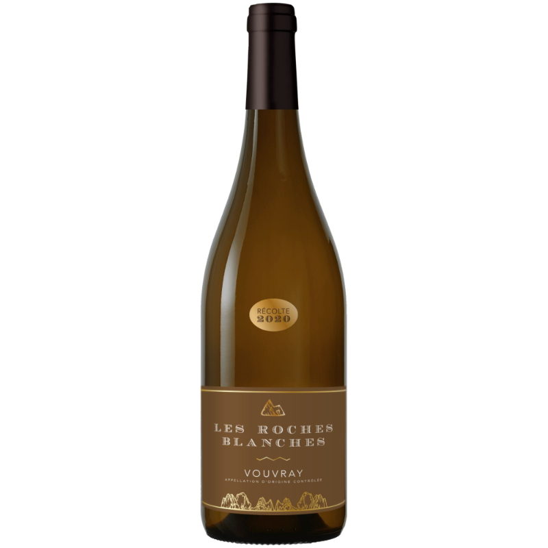 Вино белое полусухое Les Roches Blanches Vouvray 0,75 л.