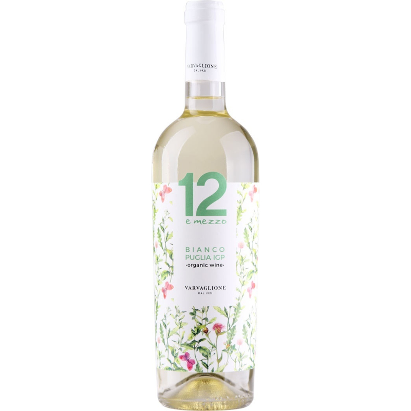 Вино белое сухое Varvaglione 12 e Mezzo Bianco Puglia Bio 0,75 л.