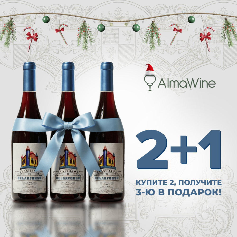 Акция 2+1 Вино сухое красное Bodegas Canopy Castillo de Belarfonso 0,75