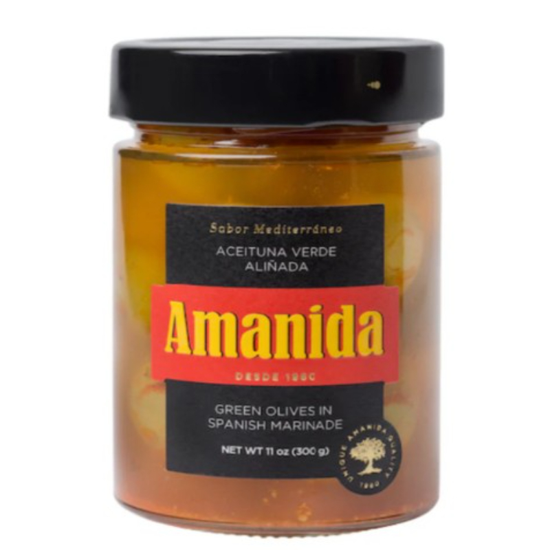 Amanida оливки зеленые без косточек Hot Mannade 350 мл