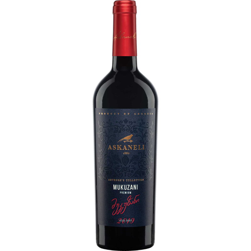 Вино красное сухое Мукузани Премиум 0,75 л (1)