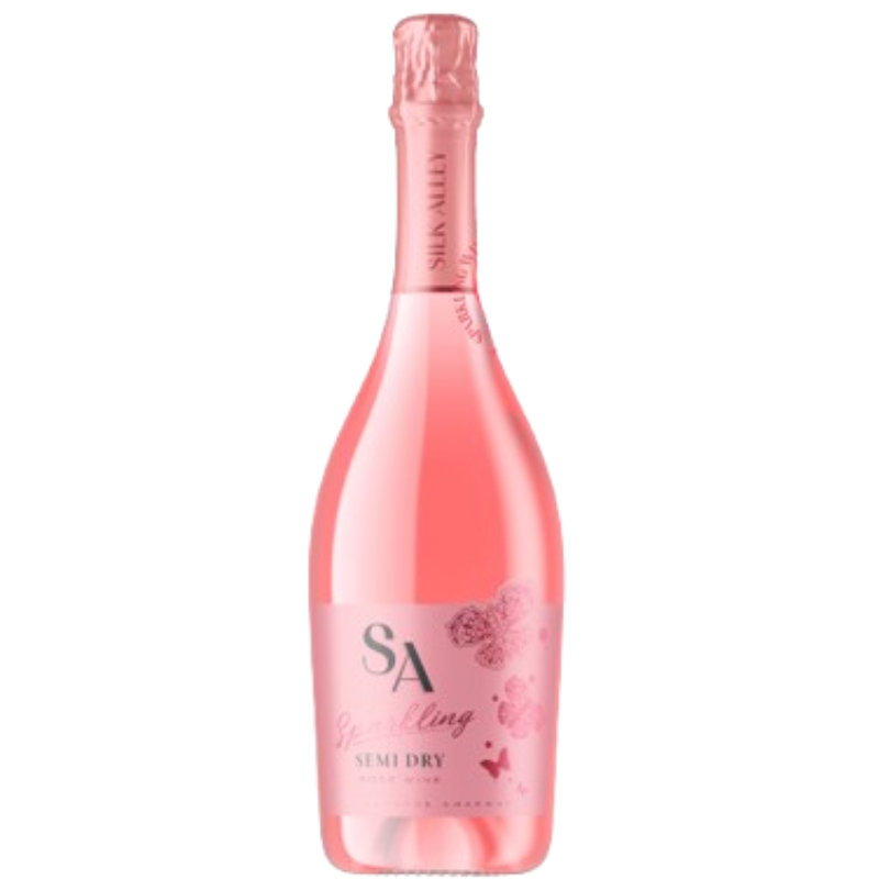 Вино Сухое Розовое Игристое Silk Alley Syrah Sparkling Brut White Rose Dry Wine 0,75 л
