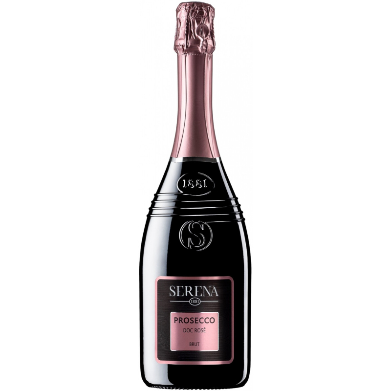 Вино игристое розовое сухое Serena Prosecco Rose Brut 0,75 л.