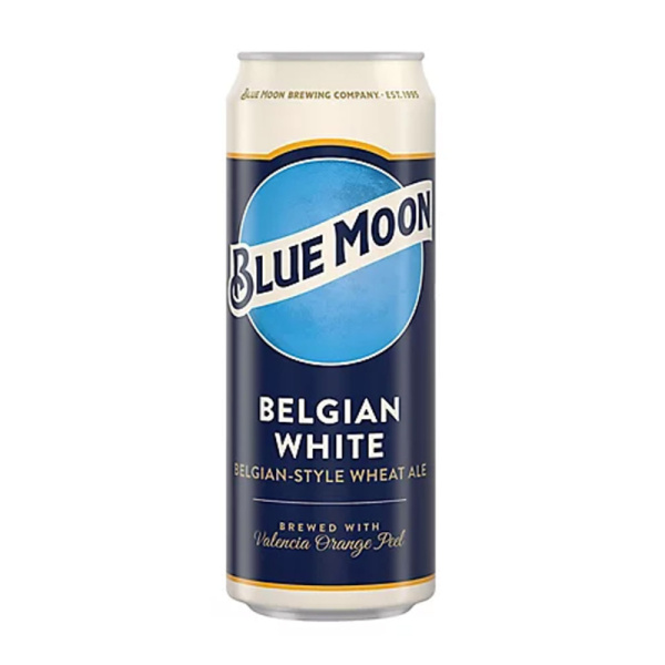 BLUE MOON (БЛЮ МУН) Пиво светлое нефильтр.пастеризов. алк 5,4%, 0,5 ЖБ