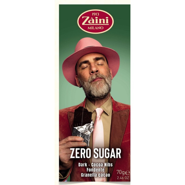Зайни шоколад темный с какао и бобами без сахара 70 гр