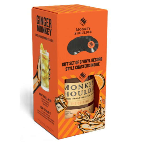 Виски солодовый Monkey Shoulder  0.7 л. Coaster Pack