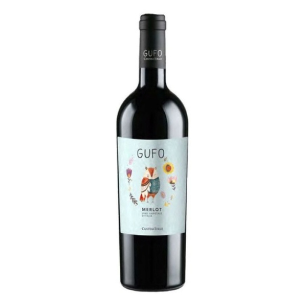 Вино красное полусухое Cantina Tollo Gufo Merlot 0,75 л.