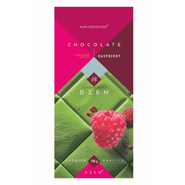 Шоколад Alma Chocolates_шоколад_Dzen_с чаем матча и малиной_упаковка (1)