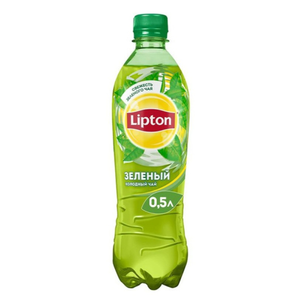 Чай зеленый Липтон со вкусом лимона, 0,5