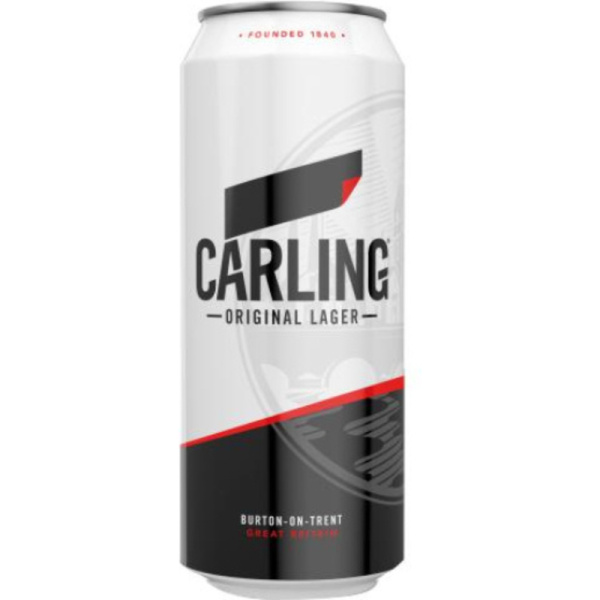 CARLING (Карлинг) Пиво светлое фильтрованное пастеризованное, алк 4,0%, 0,5 ЖБ