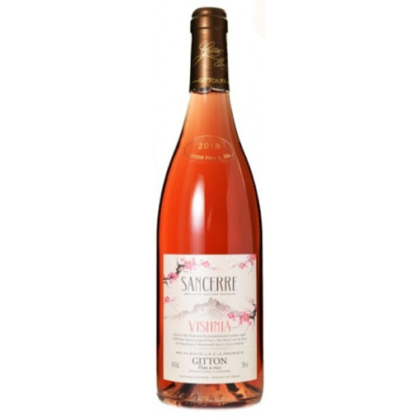 Вино розовое сухое Gitton Sancerre Rose Vishnya 0,75л.