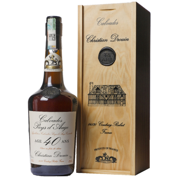 Кальвадос Christian Drouin Pays d’Auge 40 ans d’âge 0,7л.