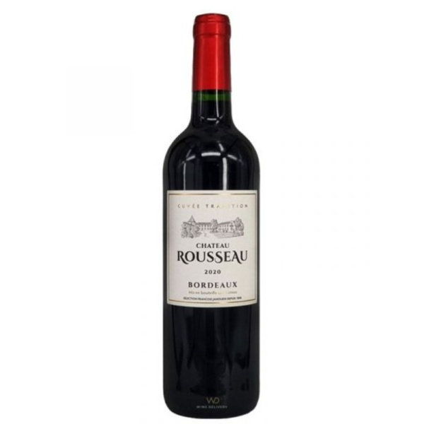 Вино красное сухое Chateau Rousseau Bordeaux  rouge 0,75 л.