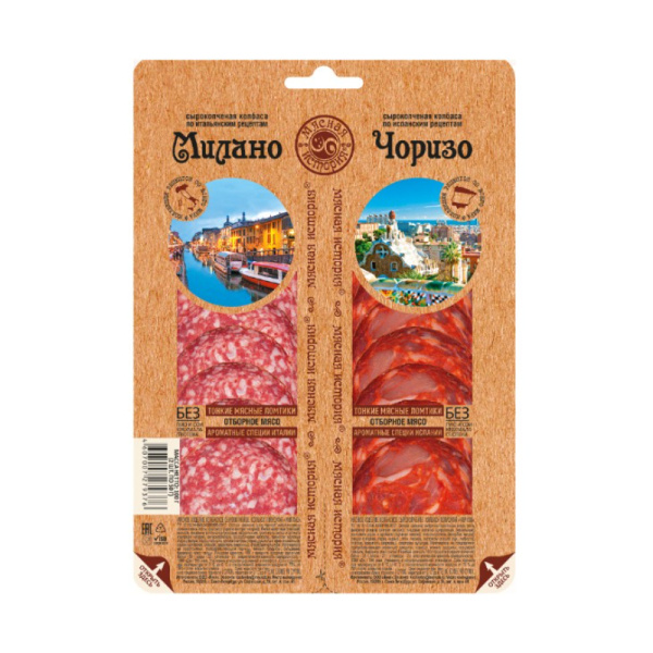 Чоризо Милано ск нарезка за 01 кг (2 шт по 005 кг) микс FRONT_small (1)