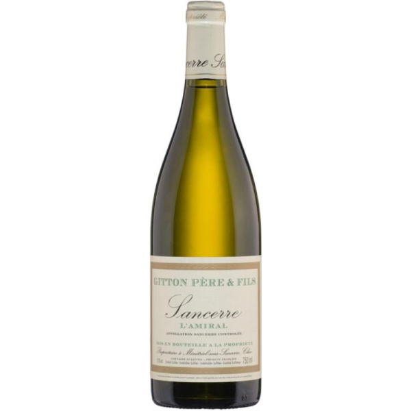 Вино белое сухое Gitton Sancerre Blanc l'Amiral 0,75л.