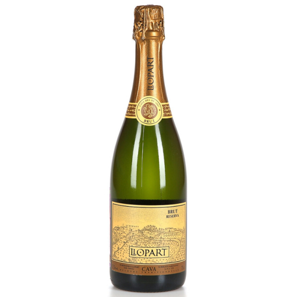Вино белое сухое игристое Llopart Reserva Brut Nature 0,75л.