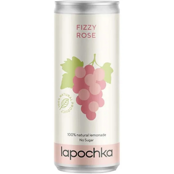 Лапочка напиток безалкогольный Fizzy Rose 0,33 л.