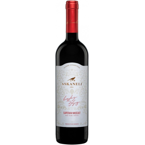 Вино красное полусладкое Саперави Мускат 0,75 л
