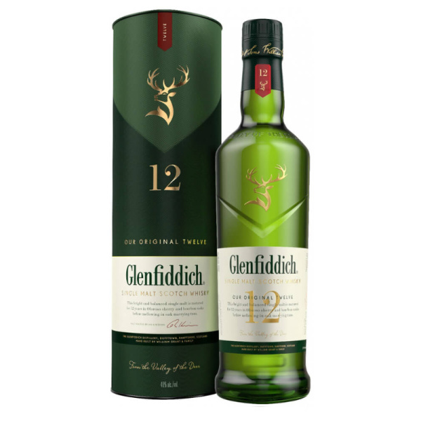Виски односолодовый Glenfiddich 12 1 л.