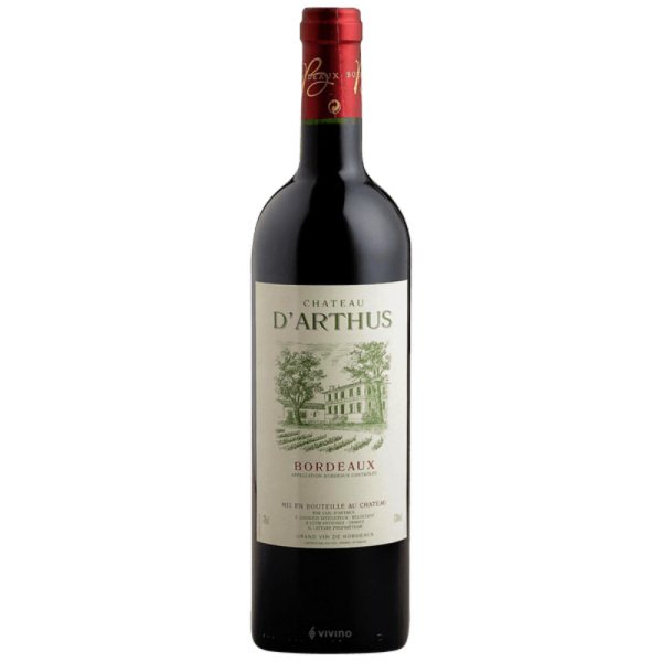 Вино красное сухое Cadet d'Artus Bordeaux rouge 0,75 л.