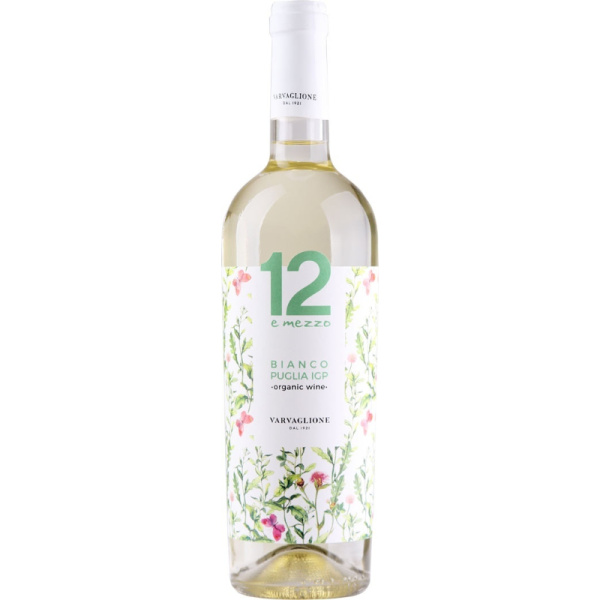 Вино белое сухое Varvaglione 12 e Mezzo Bianco Puglia Bio 0,75 л.