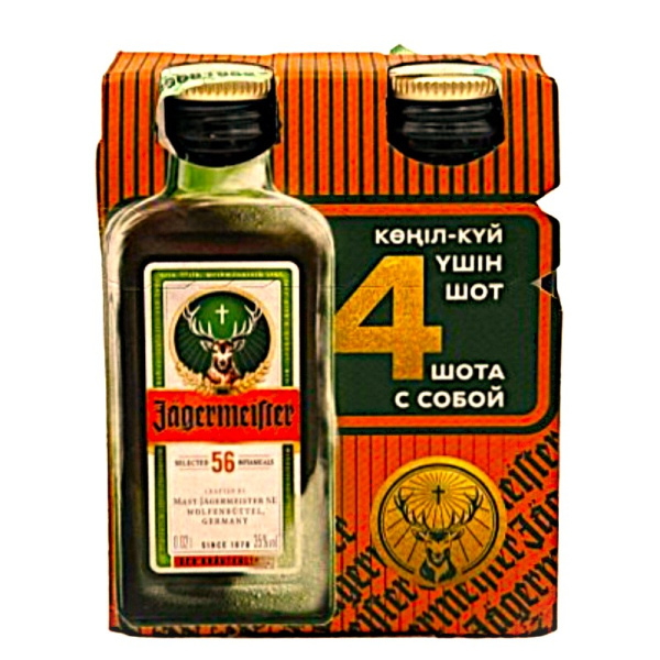 Jagermeister мультипак 4 х 0,02л