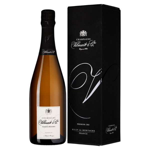 Вино сухое игристое белое Vilmart Grande Reserve Brut 1er Cru gift box 0,75 л.