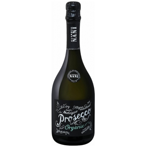 ALBERTO NANI PROSECCO DOC SPUMANTE EXTRADRY BIO-VEG вино белое сухое 11% алк., 0,75