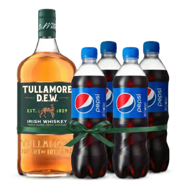 Акция Виски купажированный Tullamore D.E.W. Original 0,7 л.+ 4 шт PEPSI-COLA 0.5